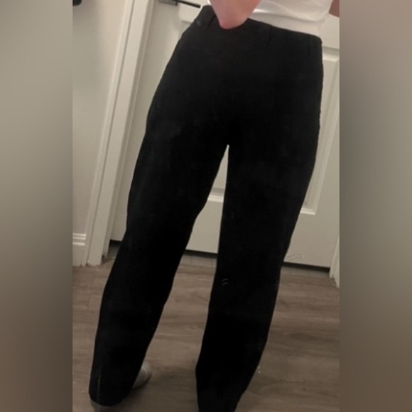 Brandy Melville burgundy black flannel OS bundled with Black linen Pants large - Picture 3 of 7